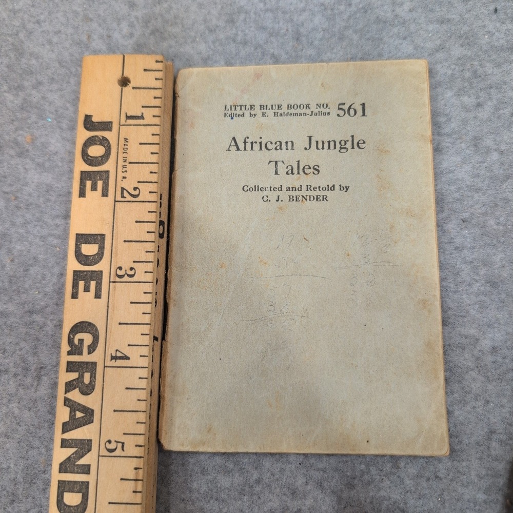 Little Blue Book No 561 African Jungle Tales CJ Bender Haldeman-Julius 1920s - Picture 1 of 1